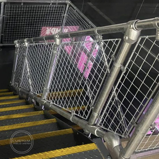 staircase infill panels rhobus shape